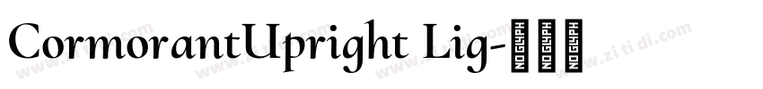 CormorantUpright Lig字体转换